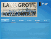 Tablet Screenshot of lakegrovewater.com